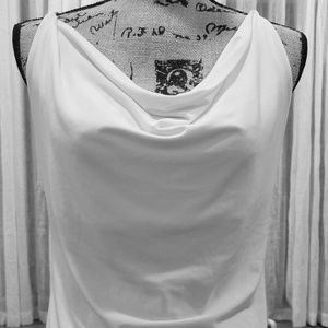 Cole neck sleeveless shirt